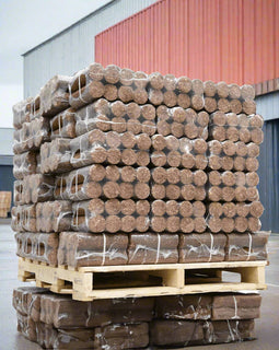 Aspen houtbriketten, pallet met 78 pakketten
