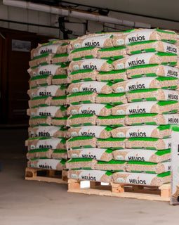 Helios houtpellets - pallet met 65 zakken van 15 kg