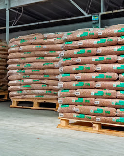 Limouzi houtpellets - pallet met 66 zakken van 15 kg per stuk
