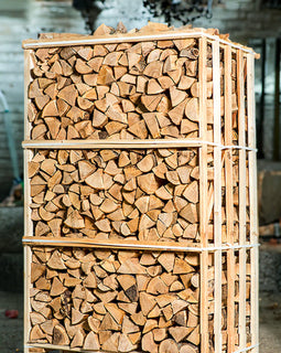 Haardhoutpallet van ovengedroogd eikenhout, 25 cm, 1,8 m³